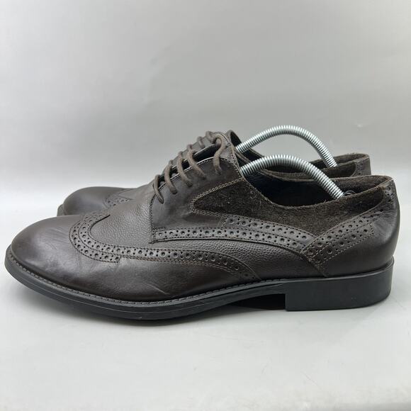 Jones Shoe Makers Handmade Dress Shoes Men Size 10.5 Brown Wingtip Brogue Oxford main image 7